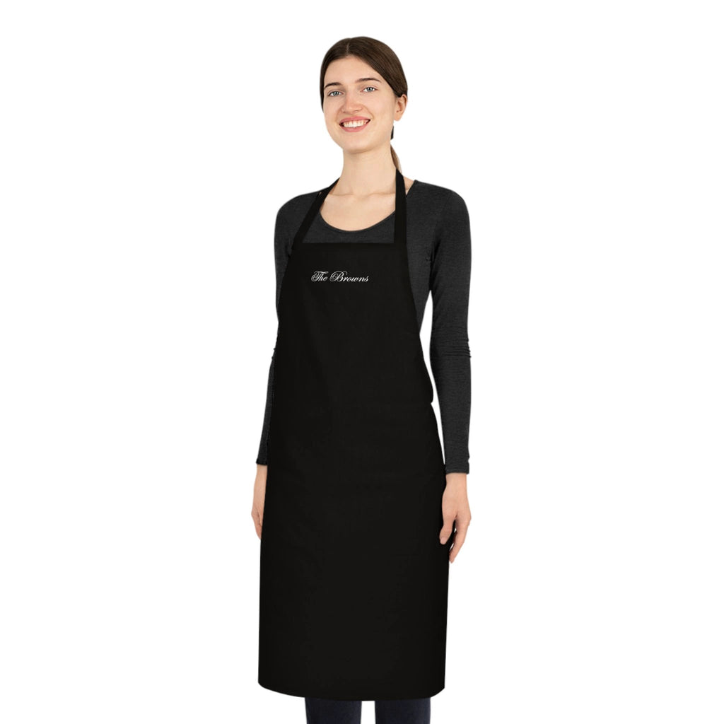 Custom family name cotton apron by Printify