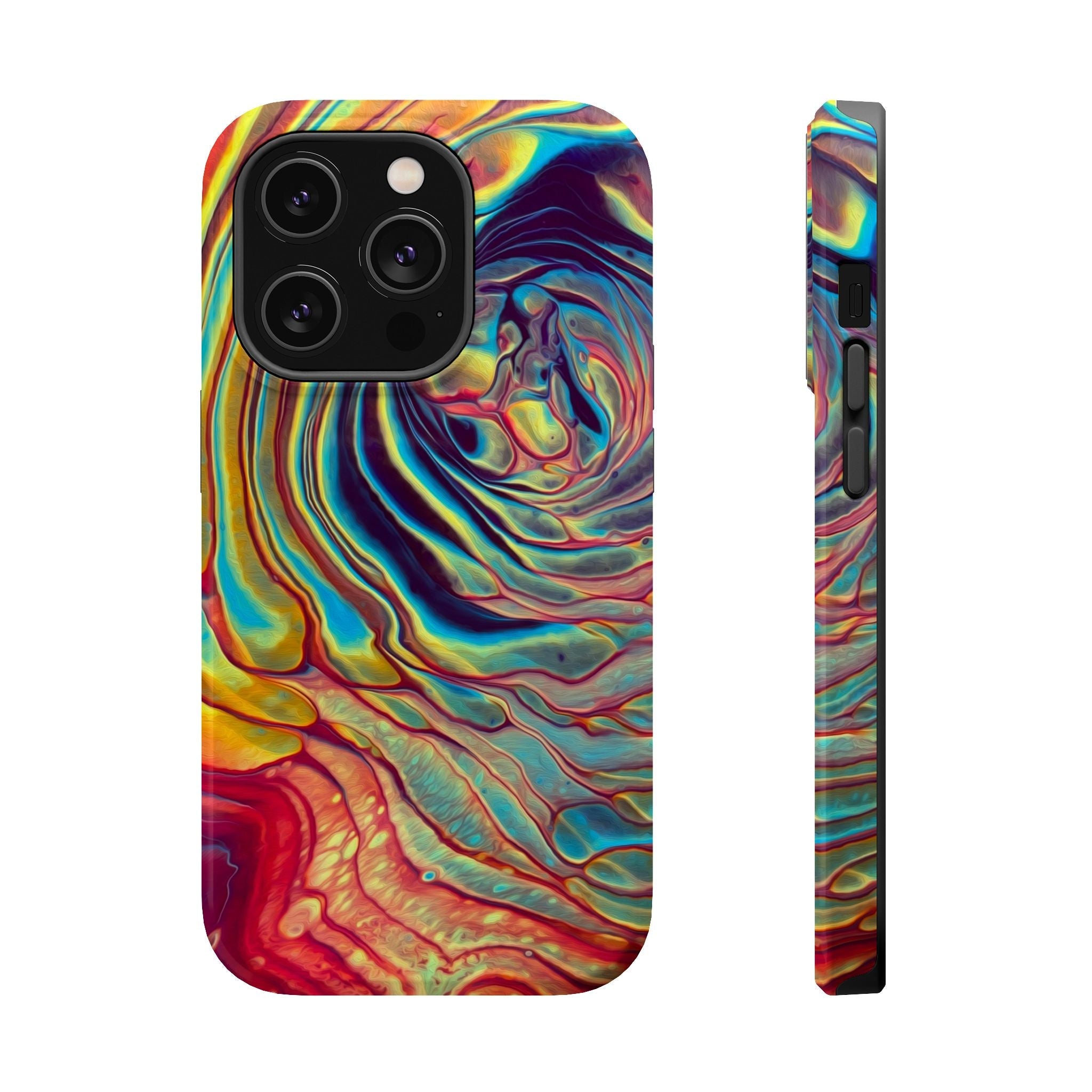 Bespattered Facade Rainbow Rings Abstract Art MagSafe Tough Case