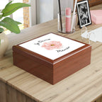 Je t'aime Maman boîte à bijoux pour Maman by Printify
