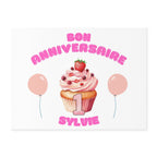Bon anniversaire first birthday customizable yard Sign by Printify