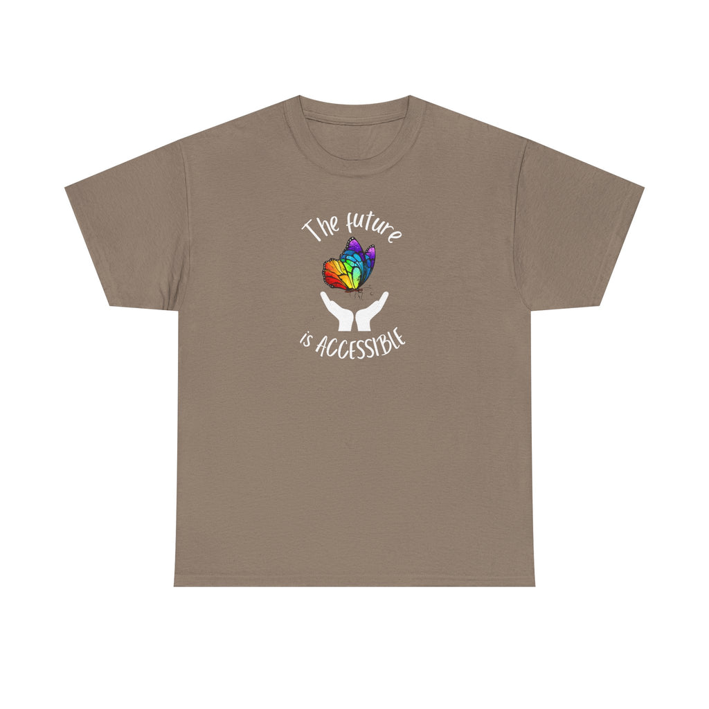 The future is accessible Rainbow Butterfly Tee