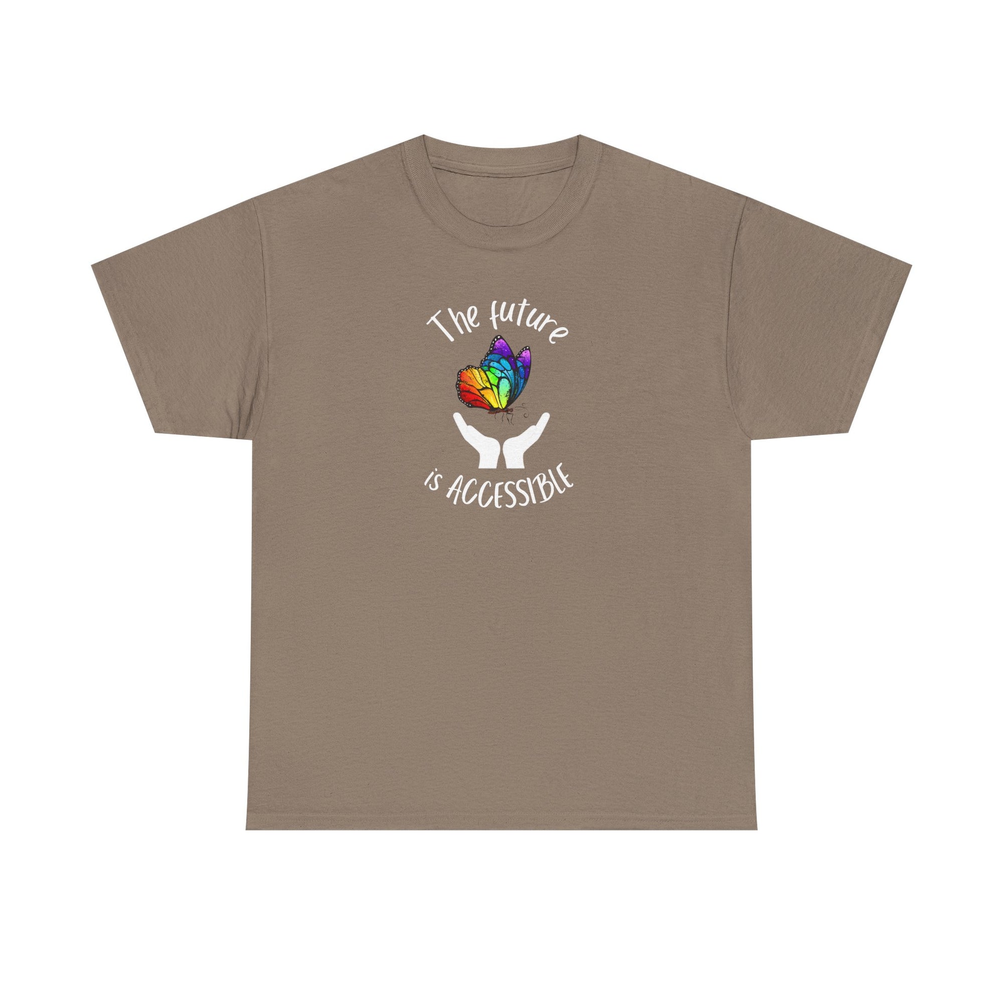 The future is accessible Rainbow Butterfly Tee