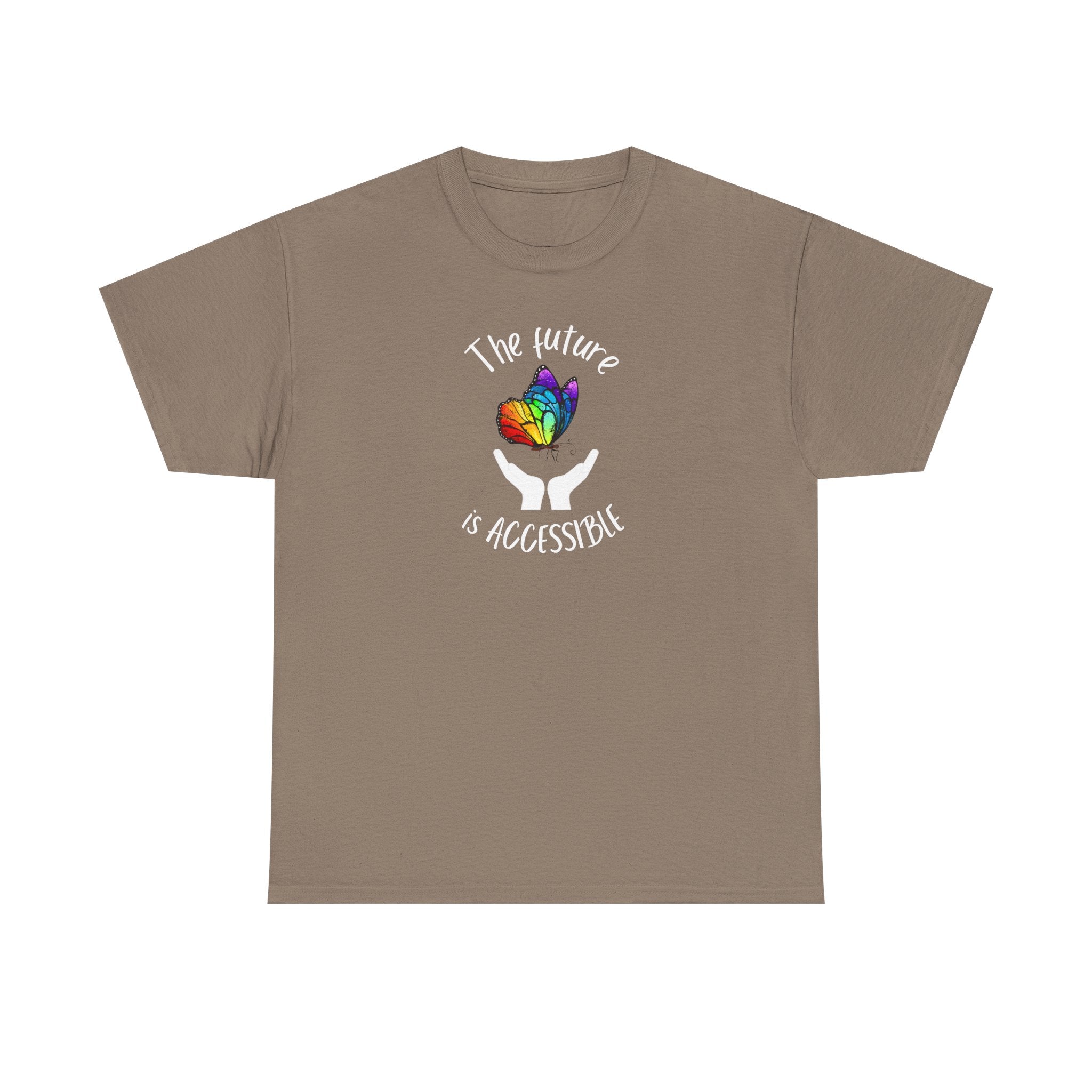 The future is accessible Rainbow Butterfly Tee