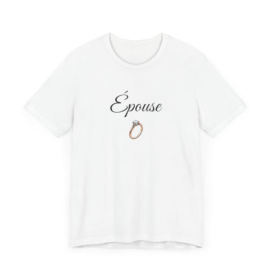 T-shirt de la mariée épousée