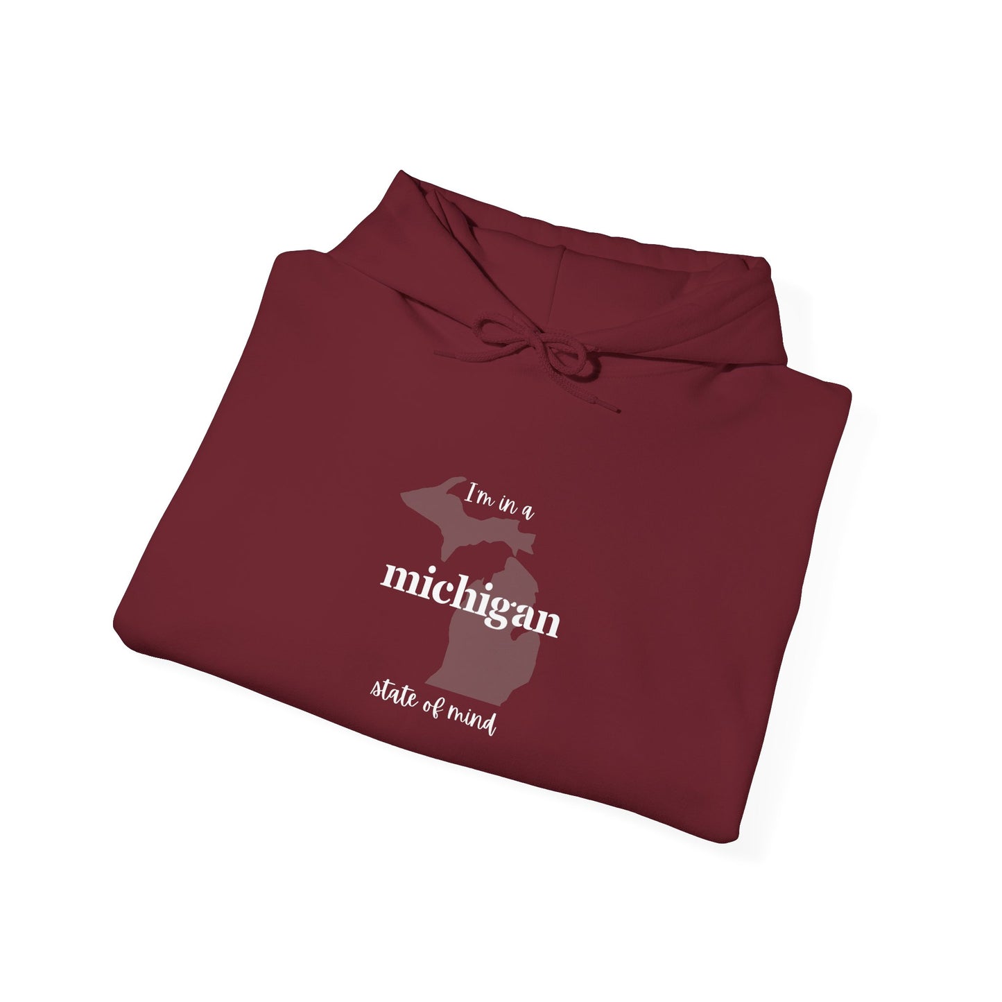I'm in a Michigan state of mind Hooded Sweatshirt