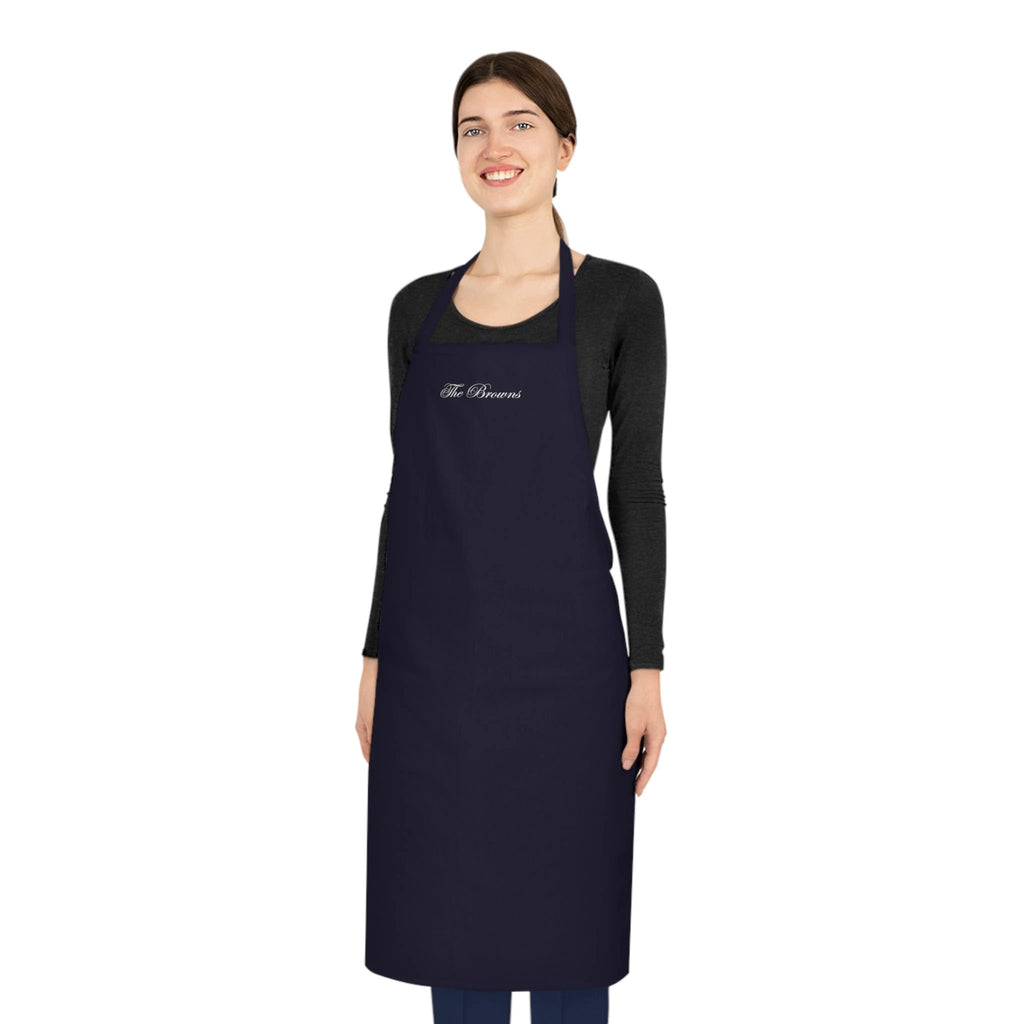 Custom family name cotton apron by Printify