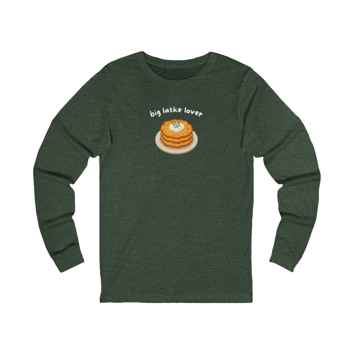 Big Latke Lover Potato Pancake Long Sleeve Tee