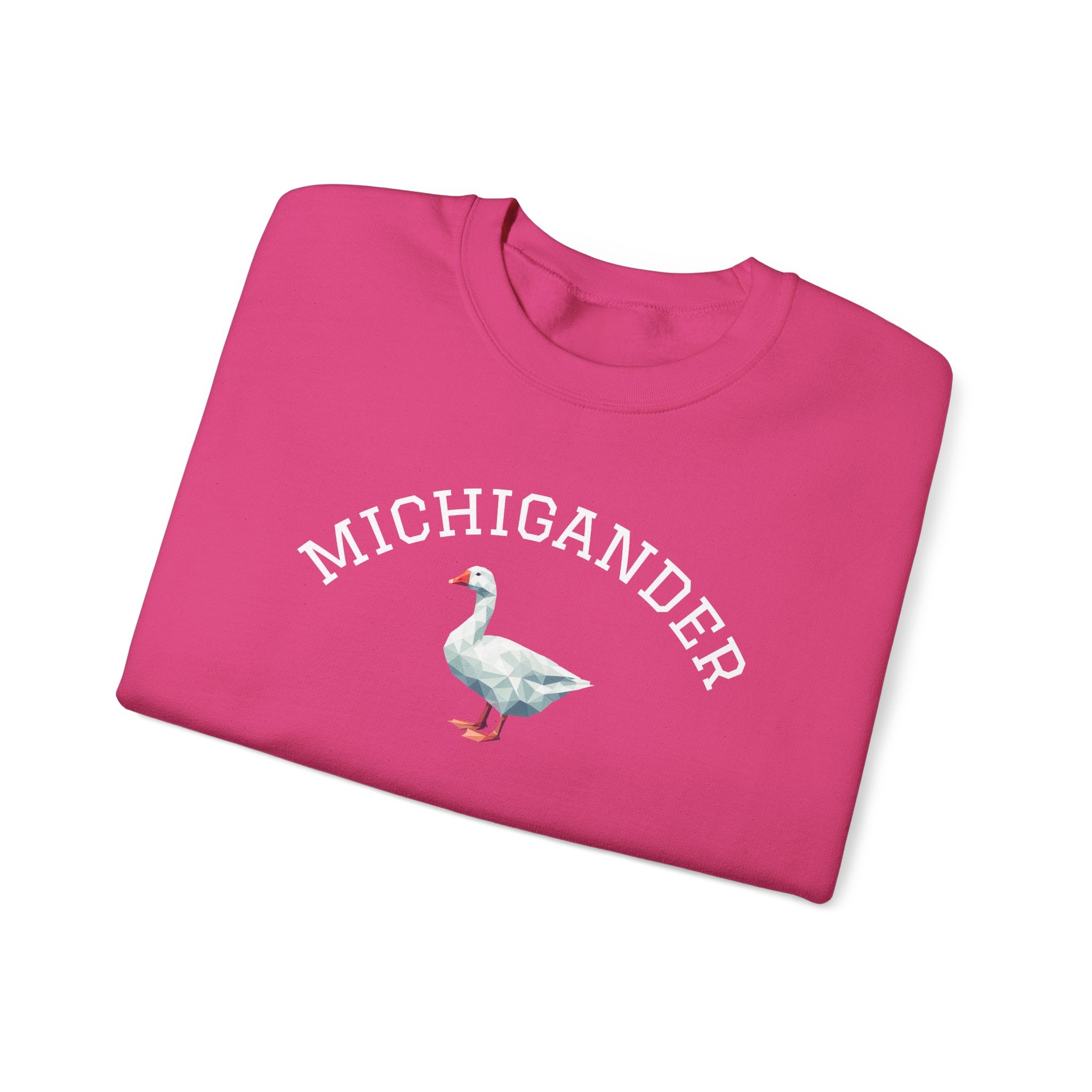 Michigander Goose Sweatshirt (collegiate font) for Michigan resident