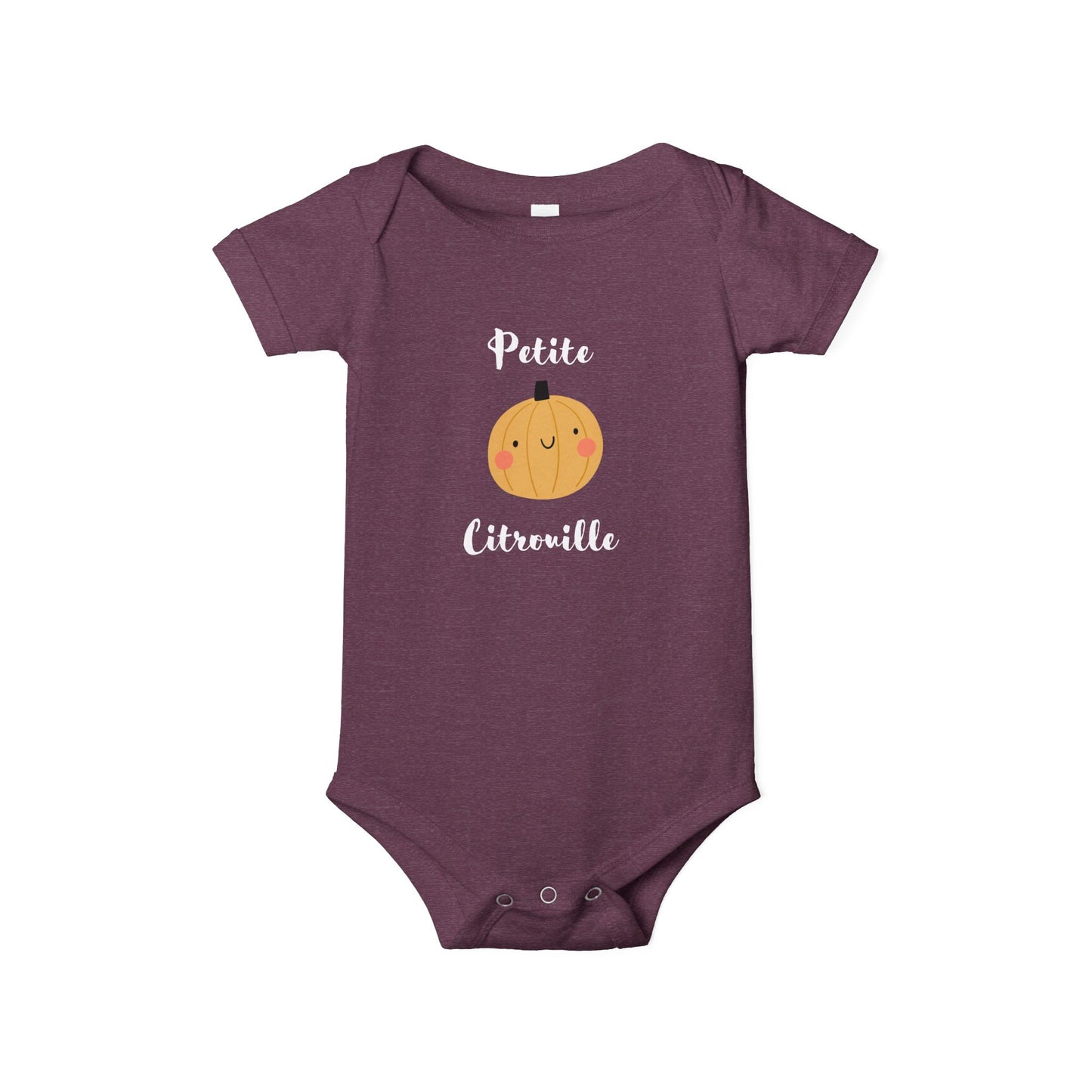 Petite Citrouille (little pumpkin) Infant Jersey Onesie