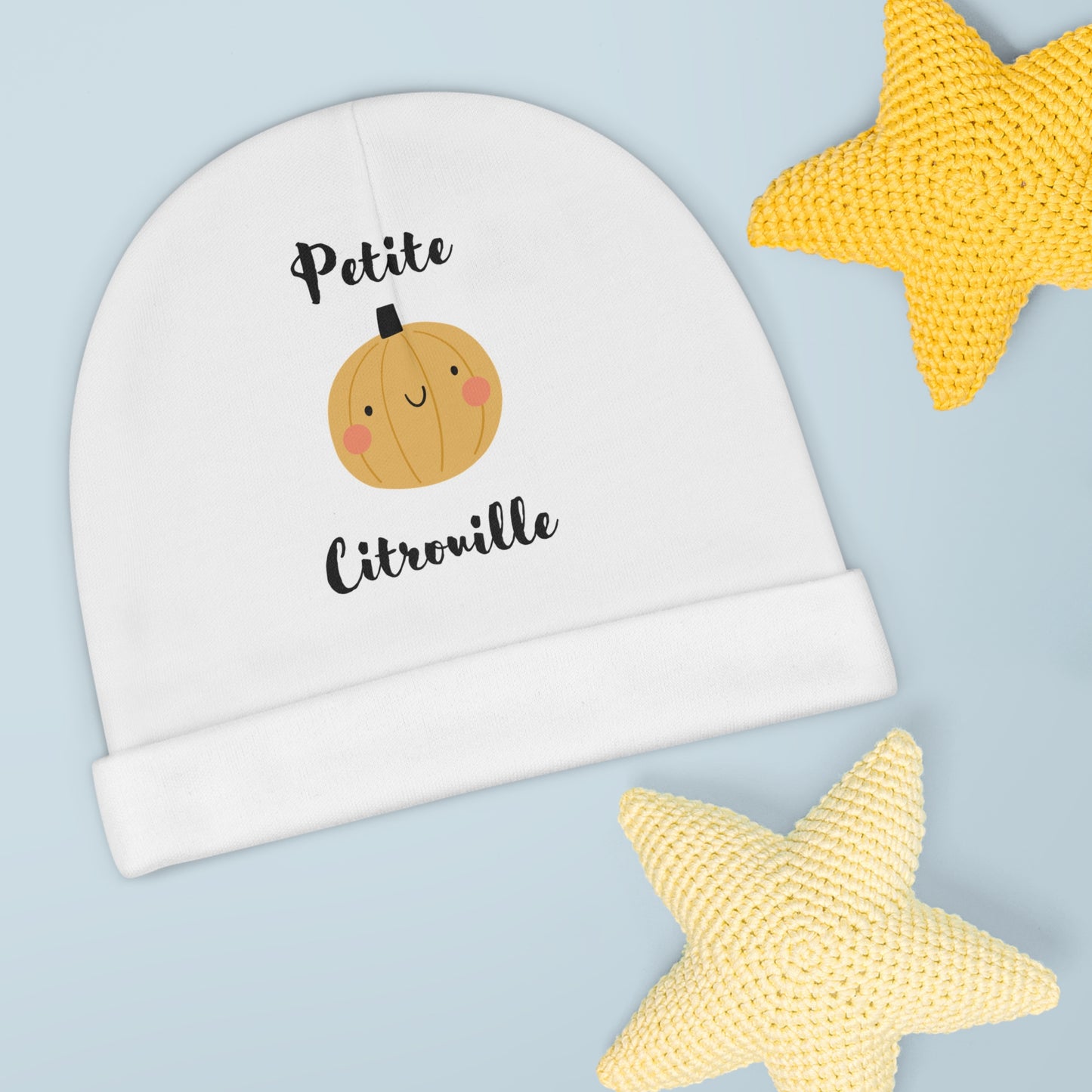 Petite Citrouille (little pumpkin) French Baby Beanie