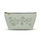German mental health Accessory Pouch "Gönnt dir eine Pause" (Give yourself a break) Floral Makeup Bag, geschenk