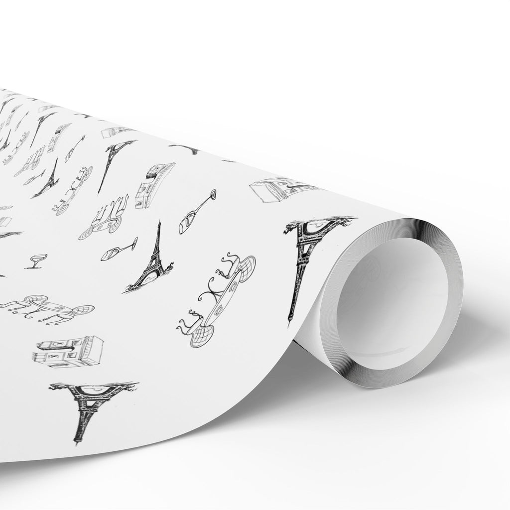 France and Paris themed Wrapping Paper