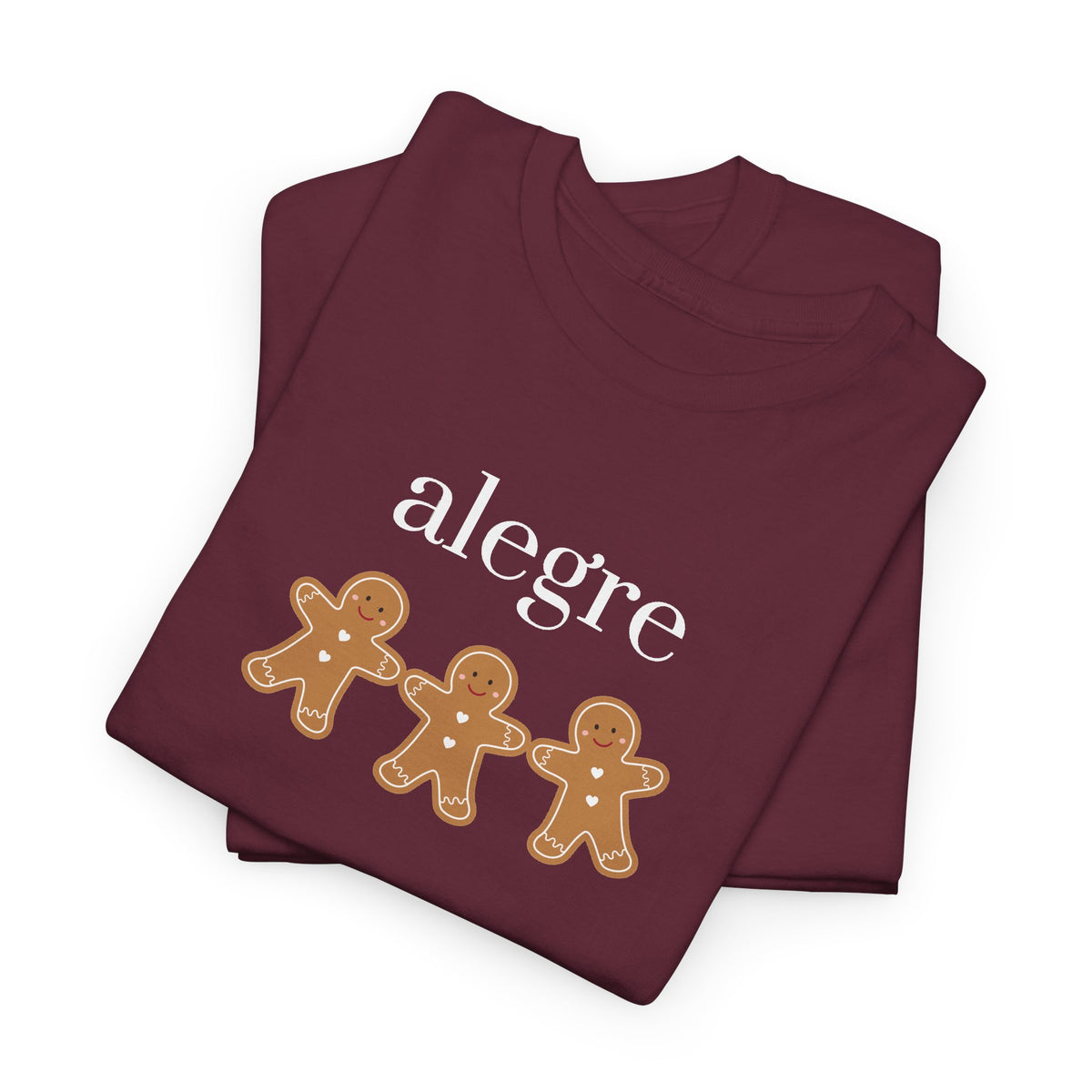 Alegre Gingerbread Tee — Cute Holiday Cookie Graphic T‑Shirt