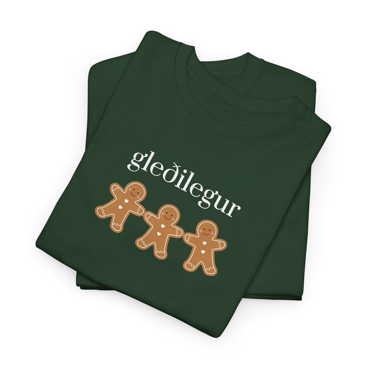Icelandic joyful Christmas Gingerbread buddies adult T-Shirt
