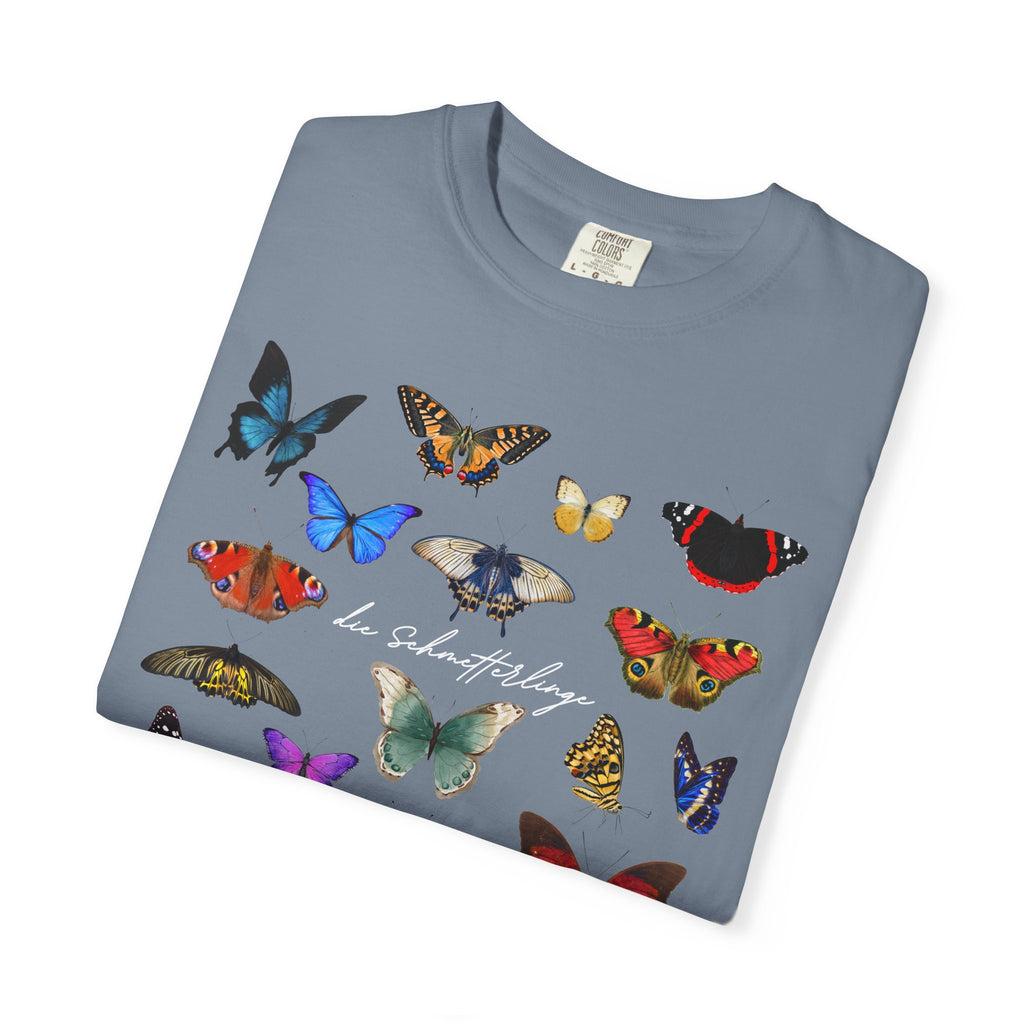 German 'die Schmetterlinge' Butterflies T-Shirt, Comfort Colors, gift for German speaker