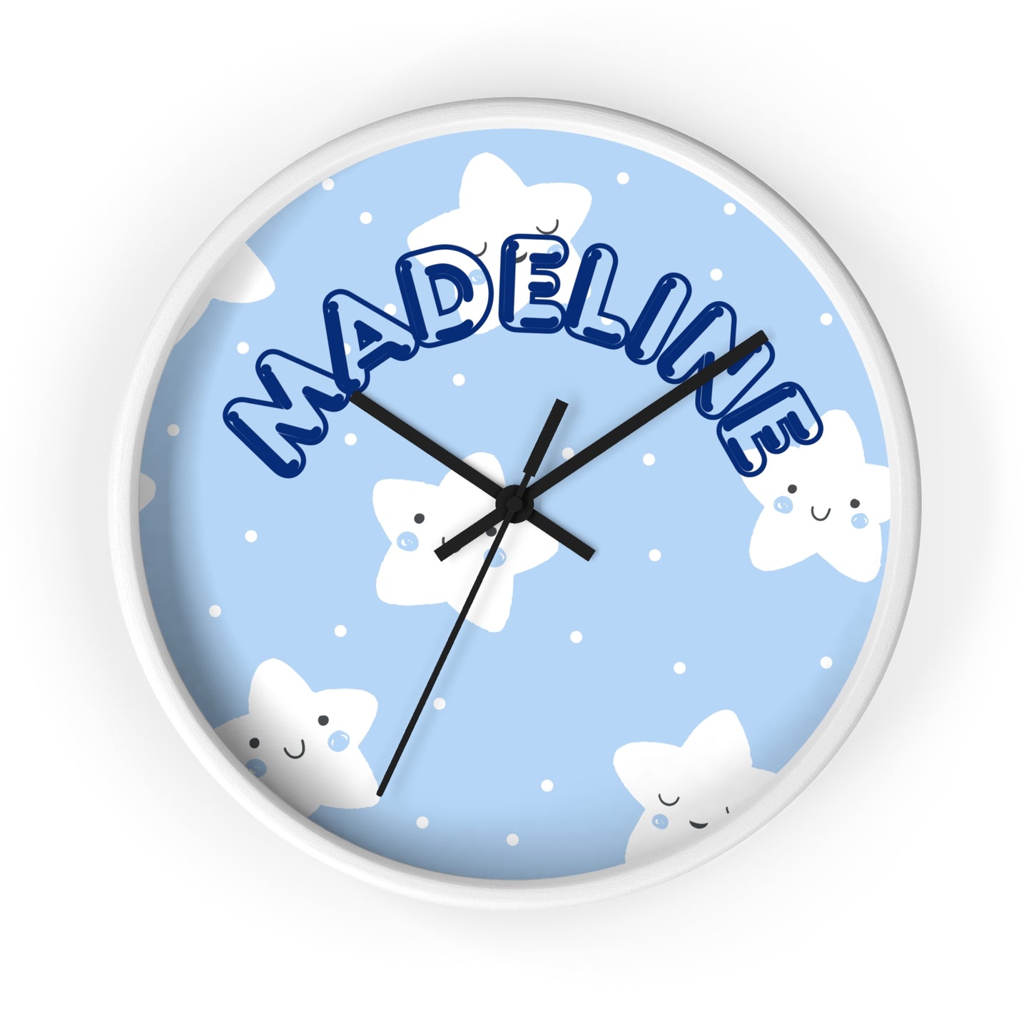 Customizable Kid's room name wall clock