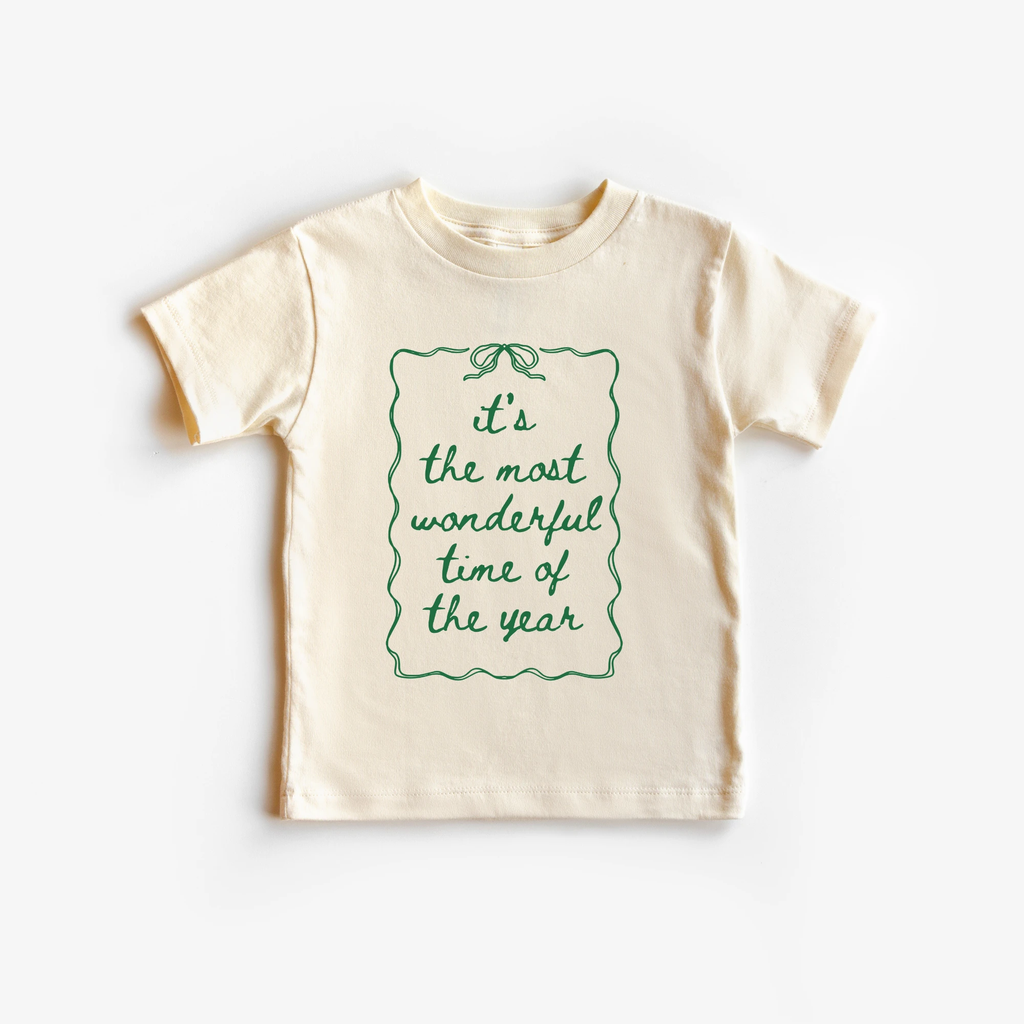 It's the most wonderful time of the Year toddler and youth tee shirt, Christmas collection by Benny and Ray Apparel