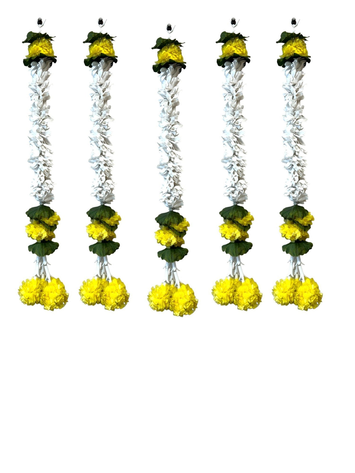 18" Long Artificial Flower Lari, Set of 5 Festive Decor La Vie Bien 18" Long Artificial Flower Lari, Set of 5