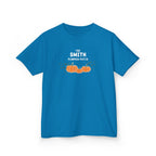 Custom Kids Family name Pumpkin Patch Tee, Personalized Fall Shirt for Family photos