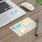 French Motivational Phrase Sticker Sheets | Pastel Quote Stickers