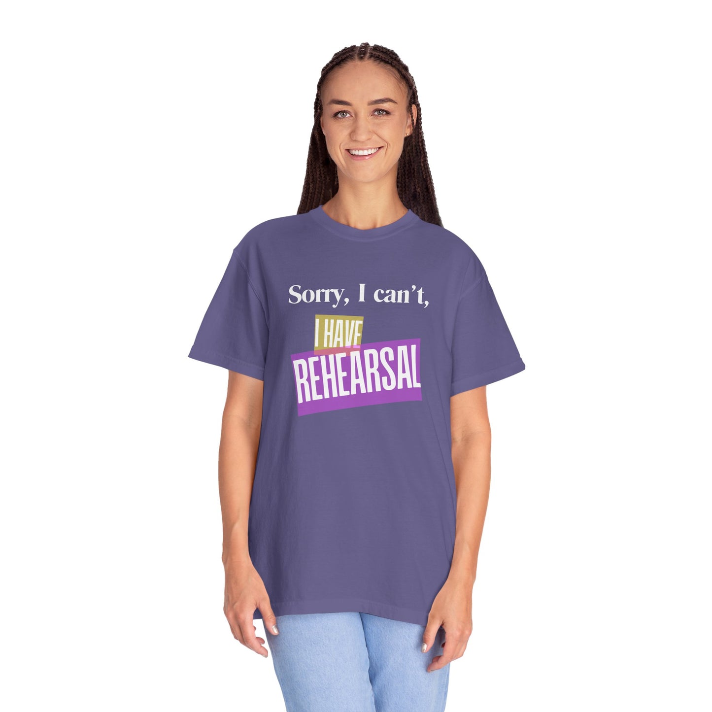 Désolé, je ne peux pas, j'ai un t-shirt Comfort Colors à répéter