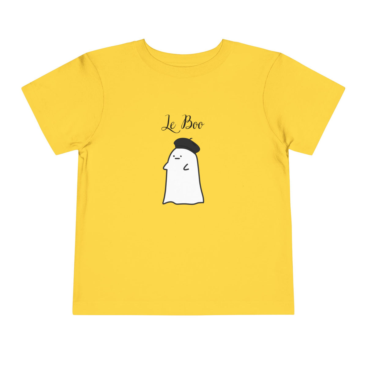 Le Boo French Ghost Toddler Tee, Cute Halloween Ghost Graphic Tee