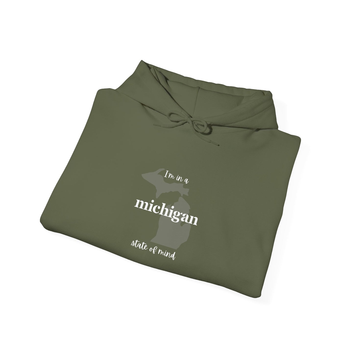 I'm in a Michigan state of mind Hooded Sweatshirt
