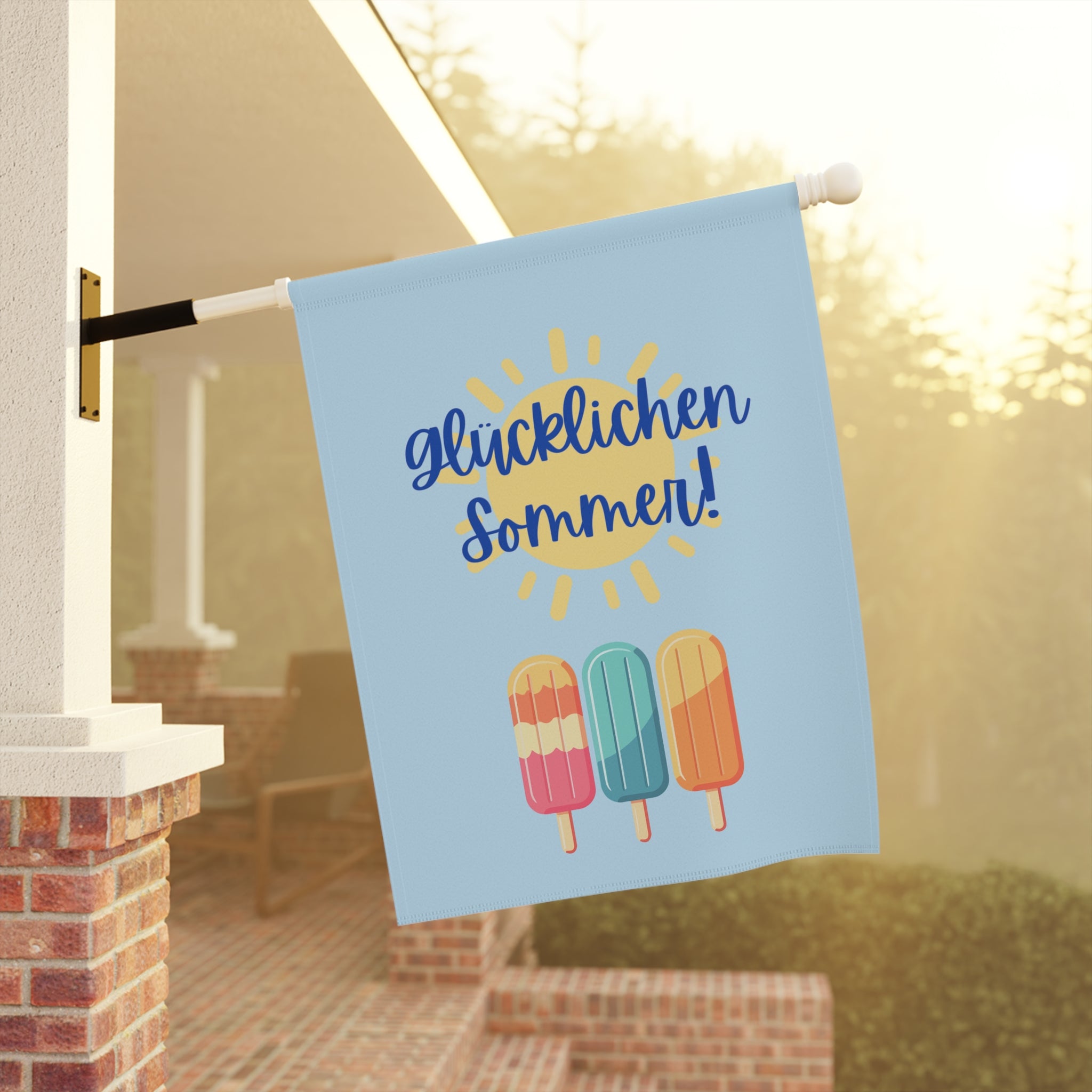 Glücklichen Sommer! Summer German Garden Banner