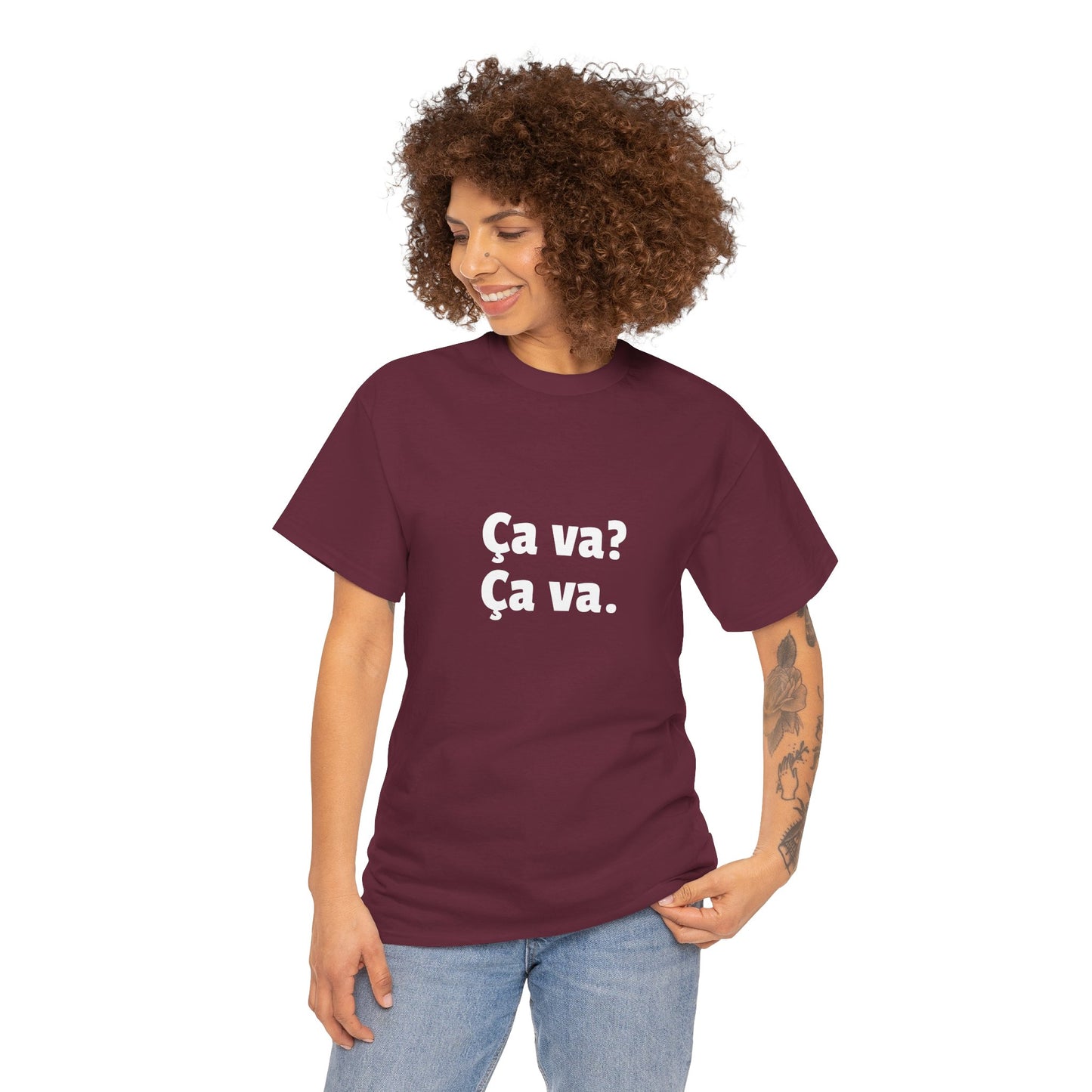 Ca va? Ça va. Tee