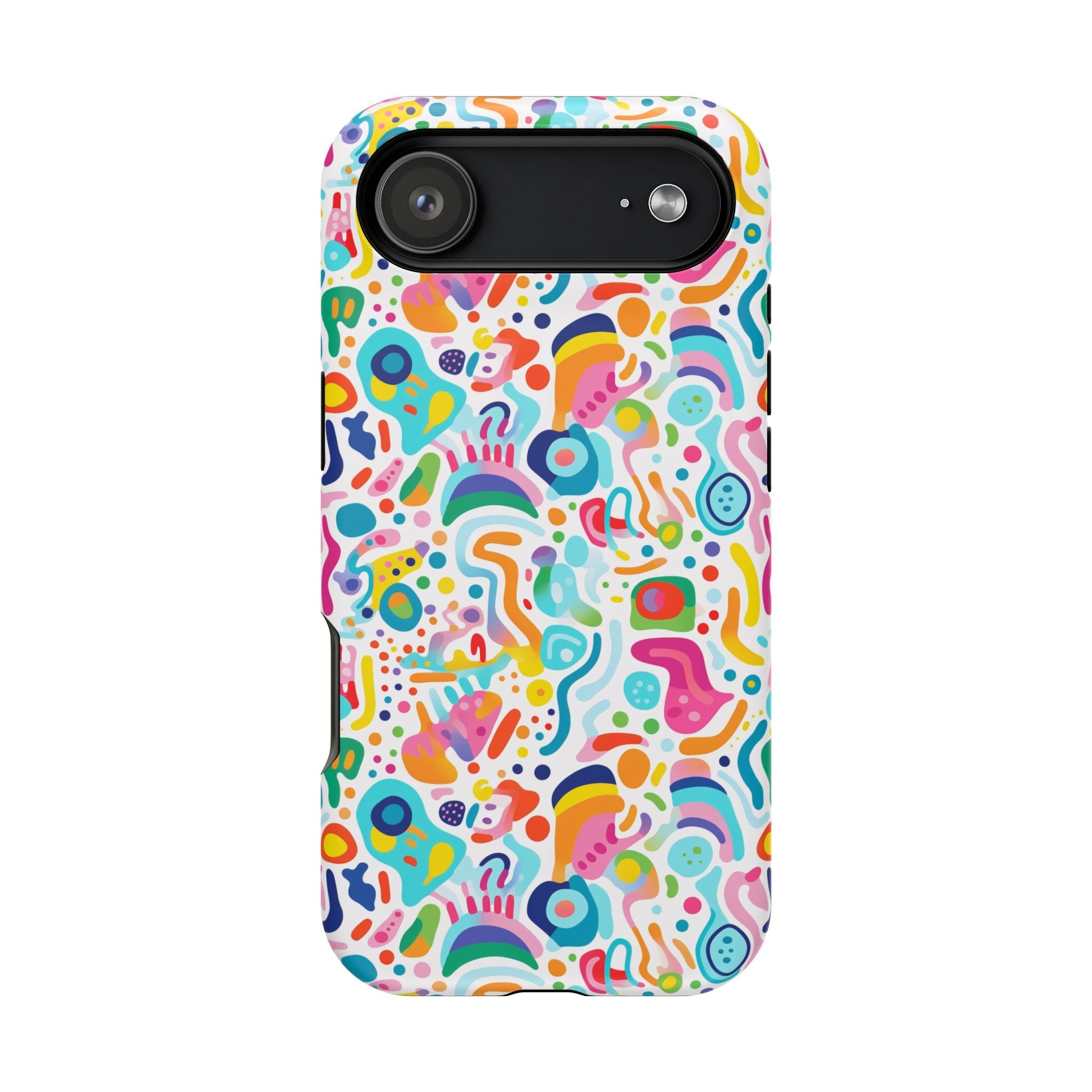 Bespattered Facade Rainbow Doodles Impact-Resistant Case
