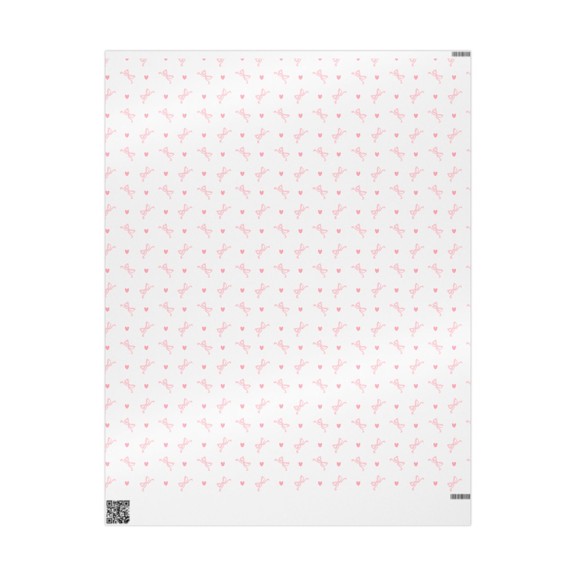 Coquette bows and hearts Wrapping Paper