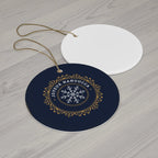 Joyeux Hanoucca Ceramic Ornament by Printify