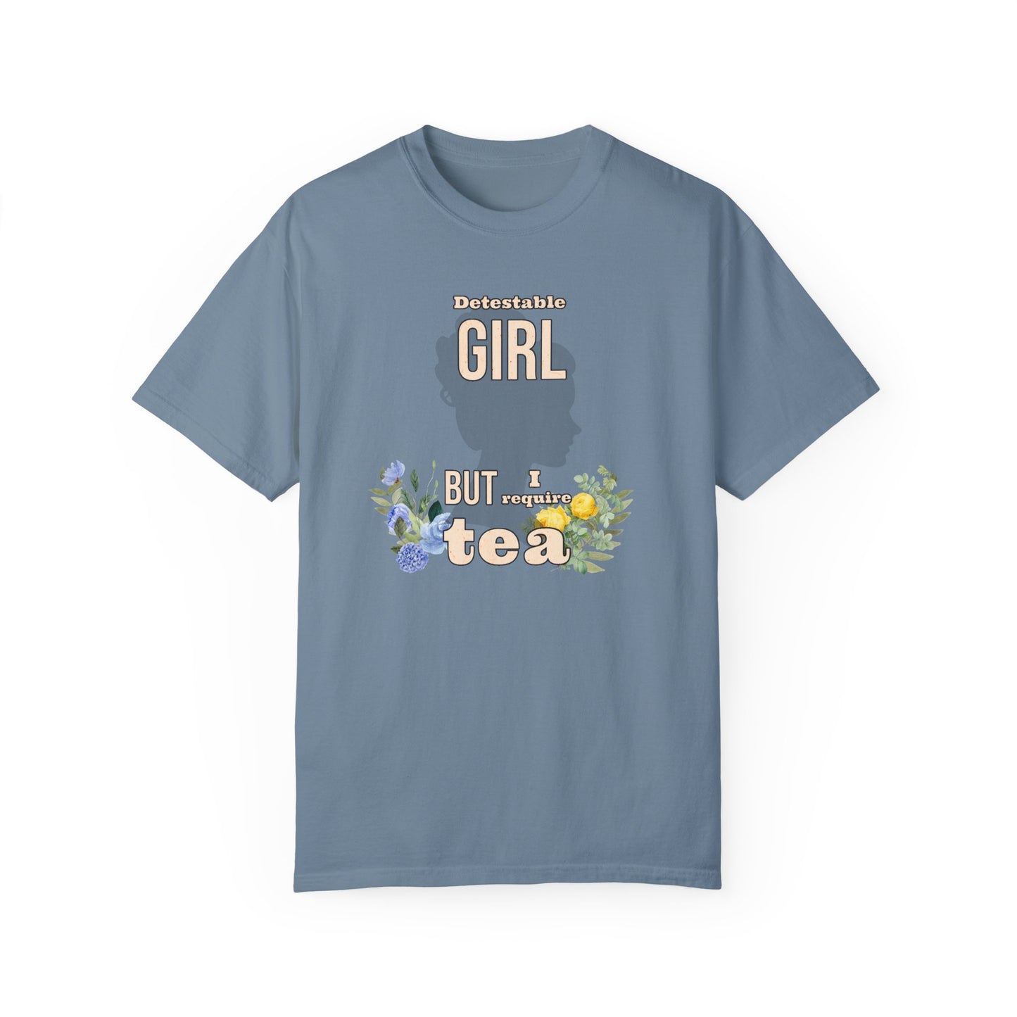 Detestable Girl but I require tea Oscar Wilde Quote T-Shirt, Importance of Being Earnest