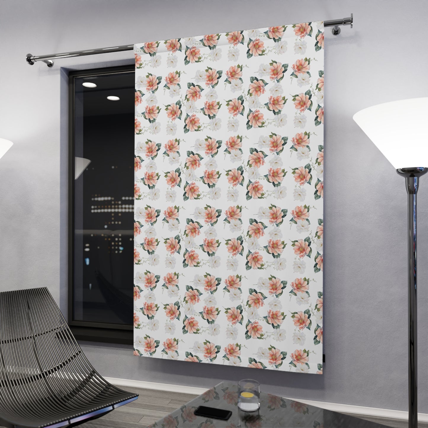 Floral Window Curtain