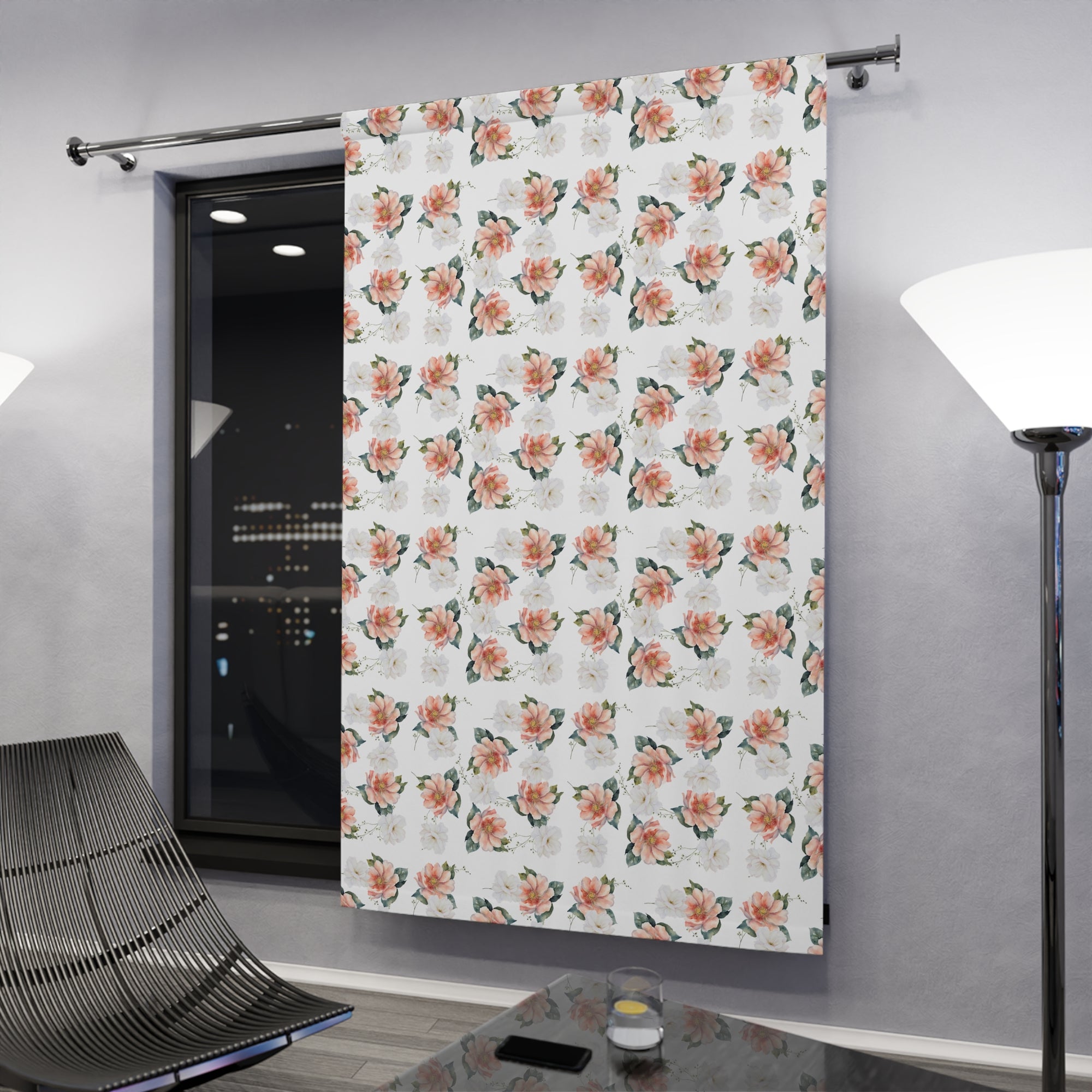 Floral Window Curtain