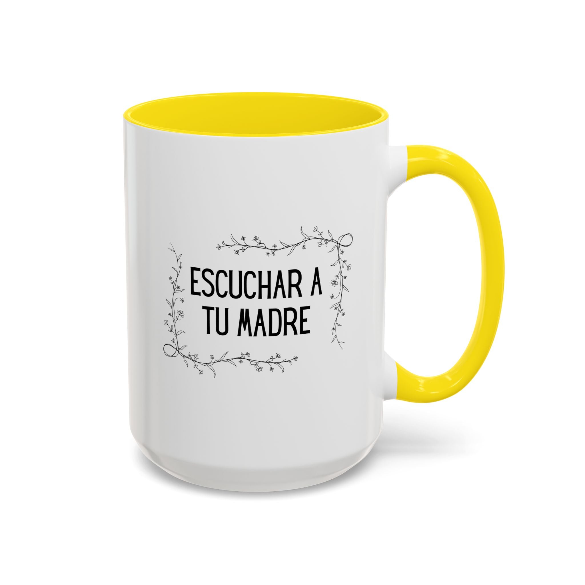 Escuchar a tu madre Spanish Floral Coffee Cup (Spanish Mother's Advice Gift)