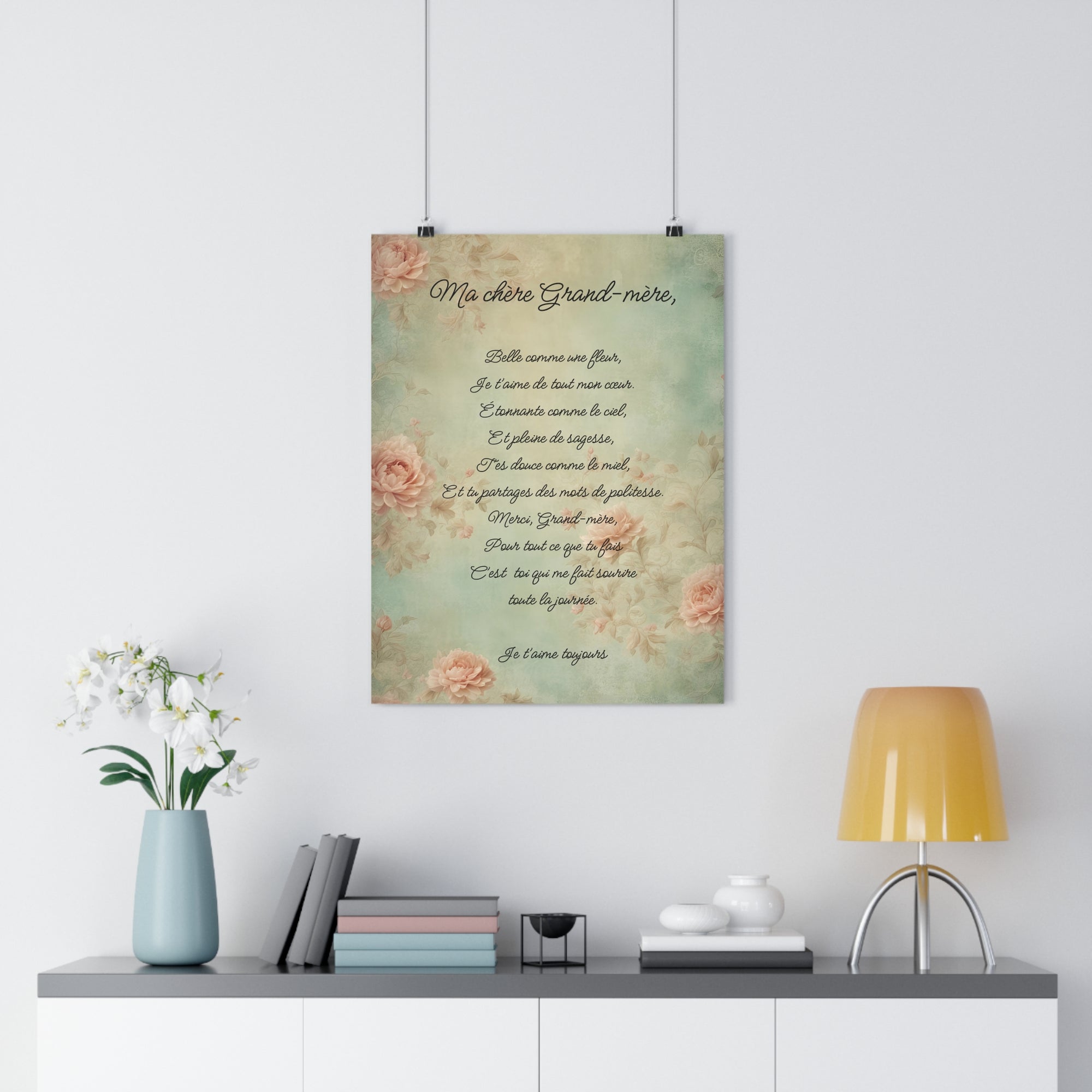 My dear grandmother French Giclee Art Print