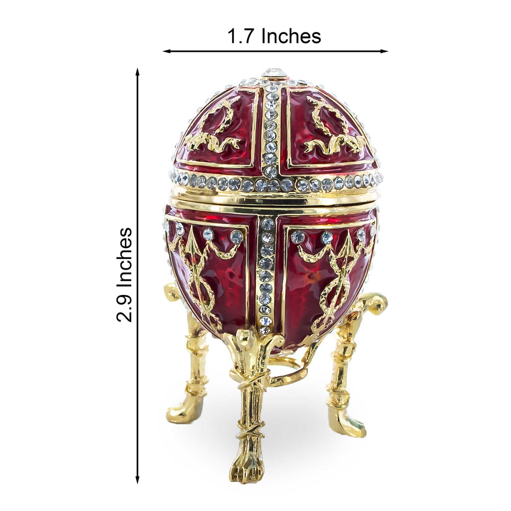 1895 Rosebud Royal Imperial Easter Egg with Clock Surprise Royal > Royal Eggs > Imperial La Vie Bien 1895 Rosebud Royal Imperial Easter Egg with Clock Surprise
