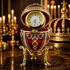 1895 Rosebud Royal Imperial Easter Egg with Clock Surprise Royal > Royal Eggs > Imperial La Vie Bien 1895 Rosebud Royal Imperial Easter Egg with Clock Surprise