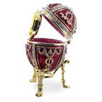 1895 Rosebud Royal Imperial Easter Egg with Clock Surprise Royal > Royal Eggs > Imperial La Vie Bien 1895 Rosebud Royal Imperial Easter Egg with Clock Surprise