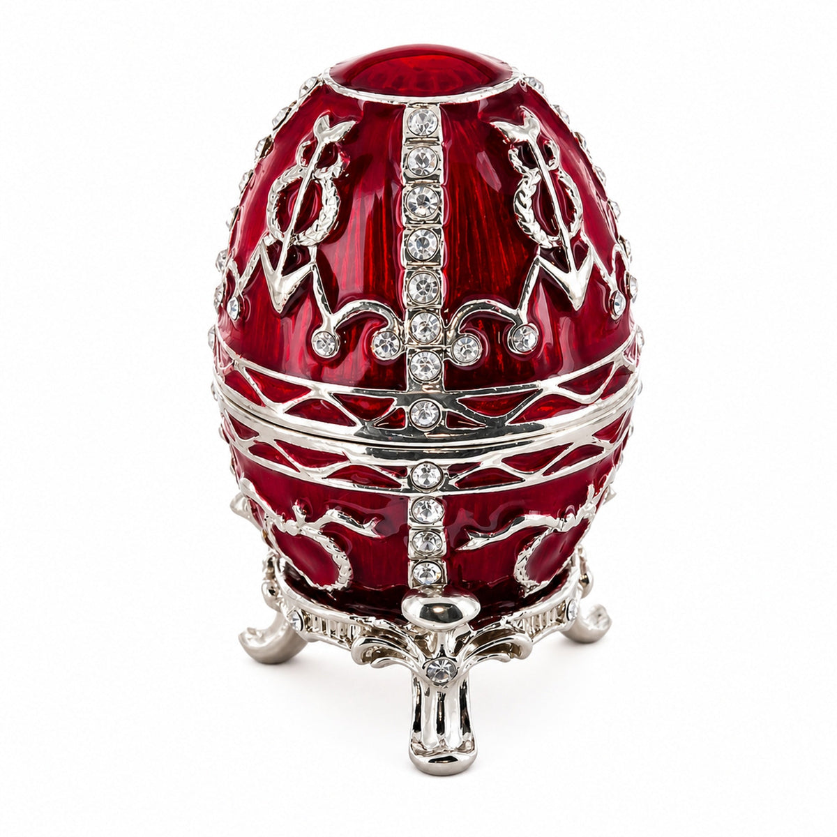 1895 Rosebud Royal Imperial Metal Easter Egg 2.5 Inches Royal > Royal Eggs > Imperial La Vie Bien 1895 Rosebud Royal Imperial Metal Easter Egg 2.5 Inches