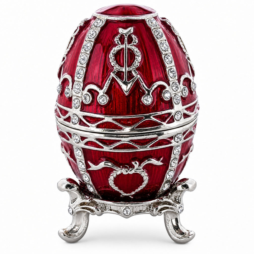 1895 Rosebud Royal Imperial Metal Easter Egg 2.5 Inches Royal > Royal Eggs > Imperial La Vie Bien 1895 Rosebud Royal Imperial Metal Easter Egg 2.5 Inches