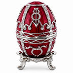 1895 Rosebud Royal Imperial Metal Easter Egg 2.5 Inches Royal > Royal Eggs > Imperial La Vie Bien 1895 Rosebud Royal Imperial Metal Easter Egg 2.5 Inches