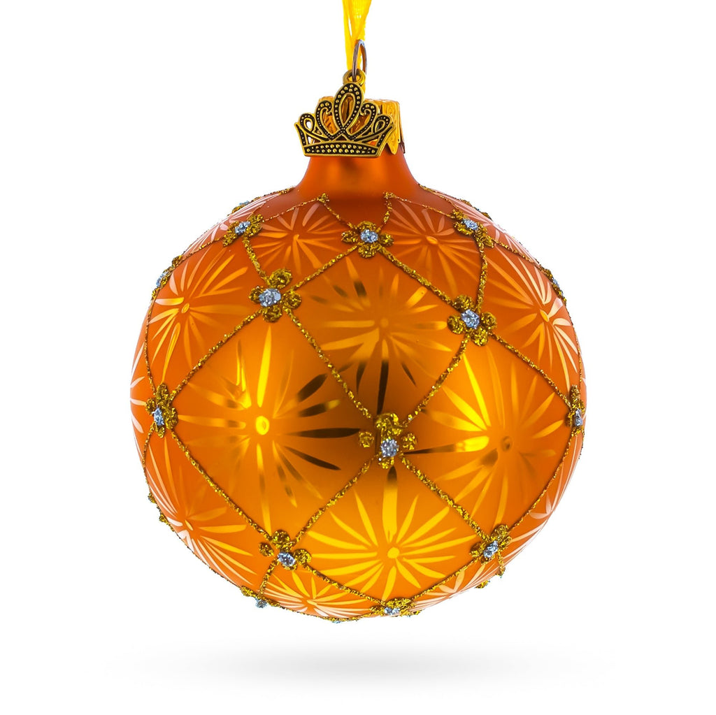 1897 Coronation Royal Gold Glass Christmas Ornament 3.25 Inches Christmas Ornaments > Glass > Egg La Vie Bien 1897 Coronation Royal Gold Glass Christmas Ornament 3.25 Inches