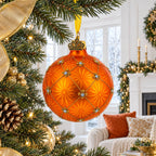 1897 Coronation Royal Gold Glass Christmas Ornament 3.25 Inches Christmas Ornaments > Glass > Egg La Vie Bien 1897 Coronation Royal Gold Glass Christmas Ornament 3.25 Inches