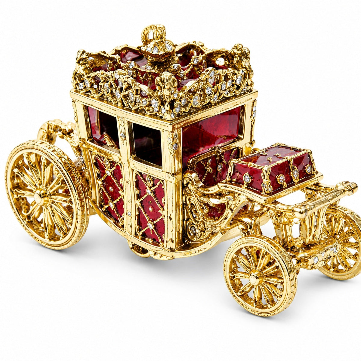 1897 Coronation Royal Imperial Easter Egg 3.8 Inches Tall Royal > Royal Eggs > Imperial La Vie Bien 1897 Coronation Royal Imperial Easter Egg 3.8 Inches Tall