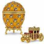 1897 Coronation Royal Imperial Easter Egg 3.8 Inches Tall Royal > Royal Eggs > Imperial La Vie Bien 1897 Coronation Royal Imperial Easter Egg 3.8 Inches Tall