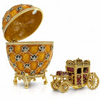 1897 Coronation Royal Imperial Easter Egg 3.8 Inches Tall Royal > Royal Eggs > Imperial La Vie Bien 1897 Coronation Royal Imperial Easter Egg 3.8 Inches Tall