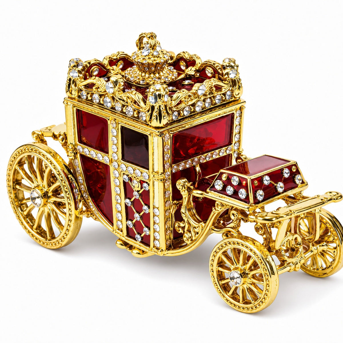 1897 Coronation Royal Imperial Easter Egg 3.8 Inches Tall Royal > Royal Eggs > Imperial La Vie Bien 1897 Coronation Royal Imperial Easter Egg 3.8 Inches Tall