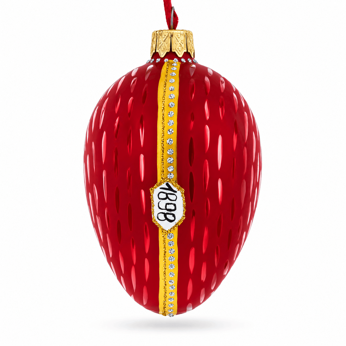 1898 Kelch Hen Royal Egg Glass Christmas Ornament 4 Inches Christmas Ornaments > Royal La Vie Bien 1898 Kelch Hen Royal Egg Glass Christmas Ornament 4 Inches